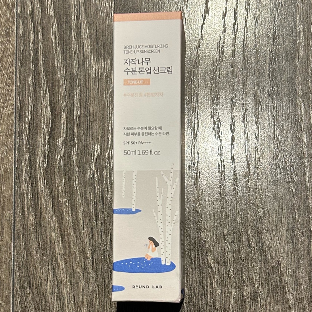 ROUND LAB Birch Juice Moisturizing Tone-Up Sunscreen – 50ml (Mini Size)